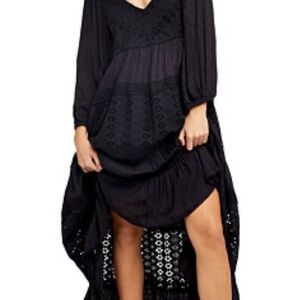 Free People Black Mockingbird Maxi Dress